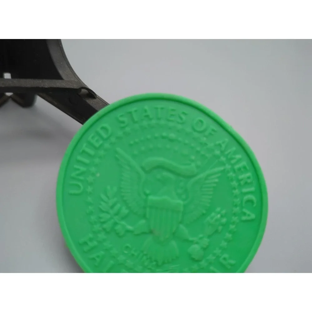 Novelty 1964 JFK Kennedy‎ US Half Dollar Eraser Green Rubber Error Coin Gag Gift